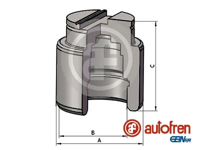 Piston, brake caliper